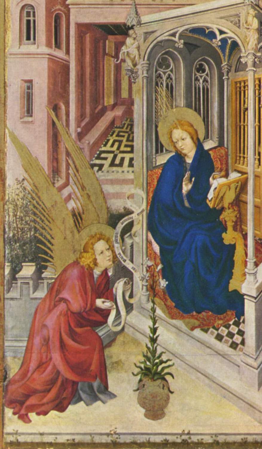 A scene of the Annunciation