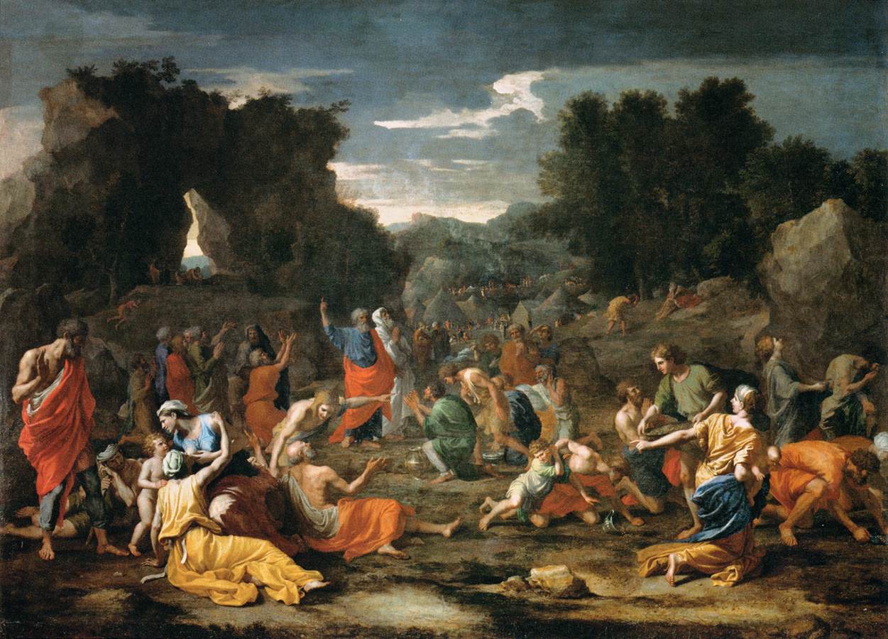 Israelites Gathering Manna in the Desert