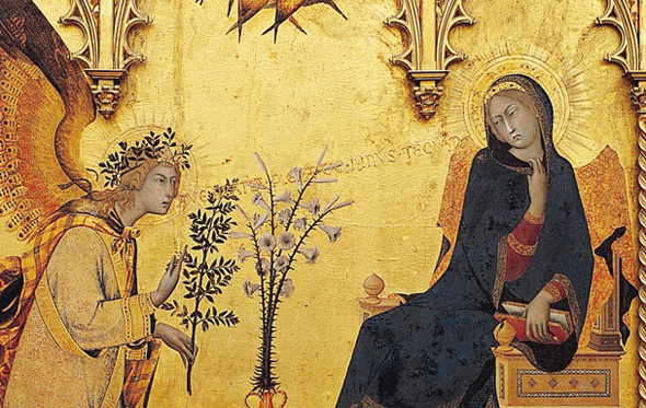A scene of the Annunciation