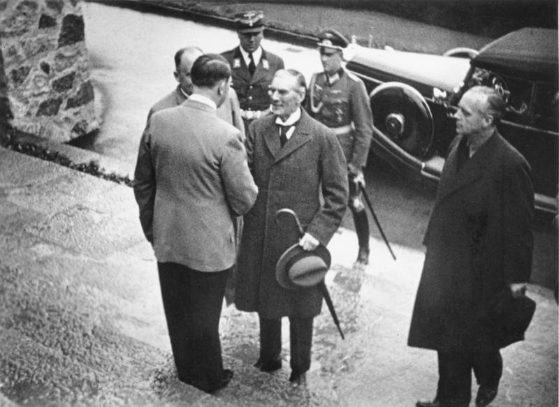 Berchtesgaden--Hitler greeting Chamberlain